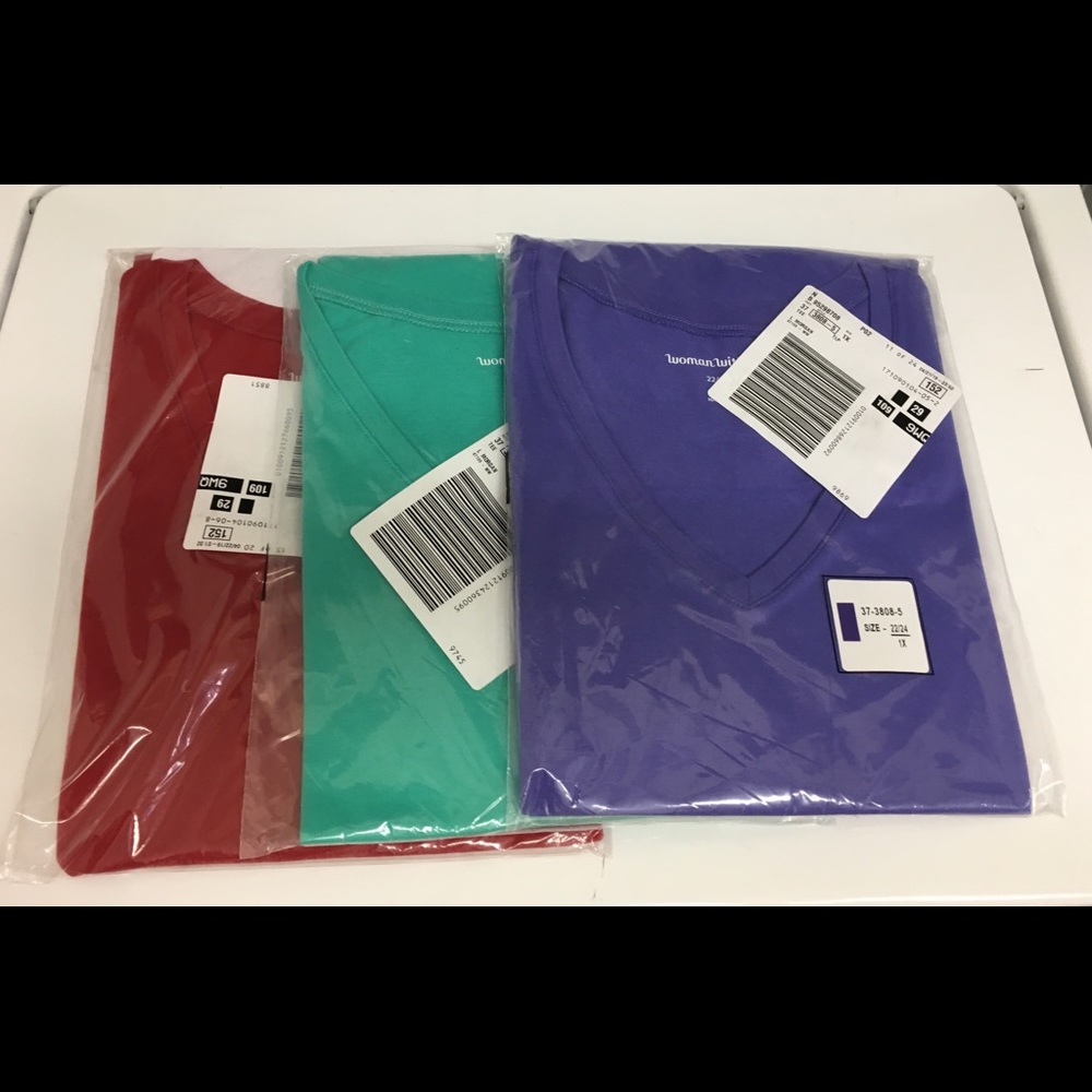 3 Woman Within Tees (Size 1X)